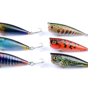 6X 6cm Popper Poppers Fishing Lure Lures Surface Tackle Fresh Saltwater