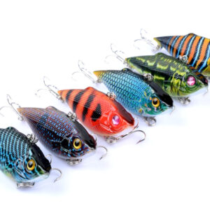 6x 6.5cm Vib Bait Fishing Lure Lures Hook Tackle Saltwater