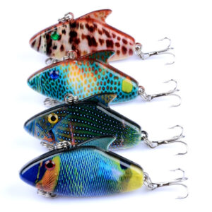 4x 5.5cm Vib Bait Fishing Lure Lures Hook Tackle Saltwater