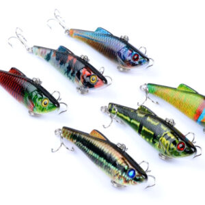 6x 7cm Vib Bait Fishing Lure Lures Hook Tackle Saltwater