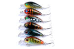 6x 4.5cm Popper Crank Bait Fishing Lure Lures Surface Tackle Saltwater