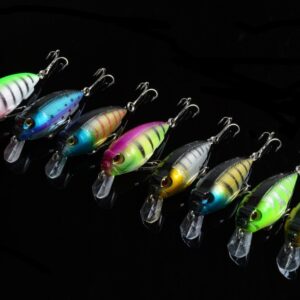 8x 7cm Popper Crank Bait Fishing Lure Lures Surface Tackle Saltwater