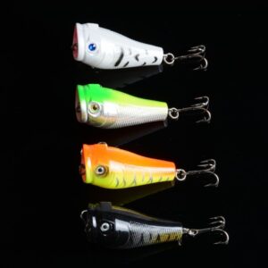 5X 5cm Popper Poppers Fishing Lure Lures Surface Tackle Fresh Saltwater