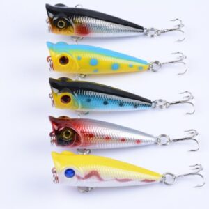 5X 5cm Popper Poppers Fishing Lure Lures Surface Tackle Fresh Saltwater