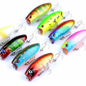 8X 6cm Popper Poppers Fishing Lure Lures Surface Tackle Fresh Saltwater