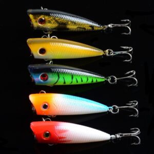 5X 6cm Popper Poppers Fishing Lure Lures Surface Tackle Fresh Saltwater