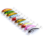 10x Popper Poppers 7.2cm Fishing Lure Lures Surface Tackle Fresh Saltwater