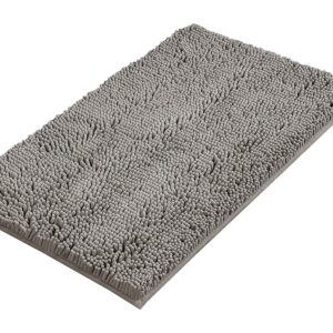 Dark Grey Bath 45*70cm Mat Rug Bathroom Extra Soft Absorbent Rugs Non Slip Quick Dry