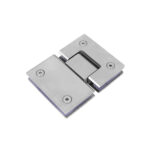 Shower Glass Door Gate Hinge 304 Stainless Steel 180 Degrees Polished Chrome Finish