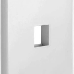 1 Port QuickPort outlet Wall Plate face plate  Single Gang White