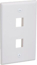 2 Port QuickPort outlet Wall Plate face plate  two Gang White