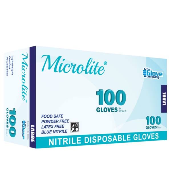 Microlite Nitrile - Disposable Medical Gloves - 100pc Large