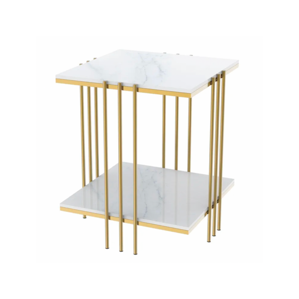 - Milano Gold Square Side Table