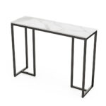 - Stone Marble Console - Marble & Black