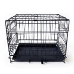 42" Pet Dog Cage Kennel Metal Crate Enlarged Thickened Reinforced Pet Dog House