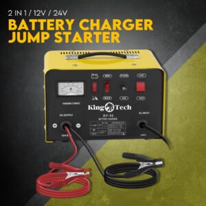 2in1 Battery Charger Jump Starter New Dual Heavy Duty Car Charger 40Amp