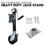 TRAILER PARTS TRAILER  JACK STAND /JOCKEY WHEEL DRAW BAR FITMENT 5000LBS