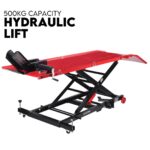 Motorcycle Lift Table Hydraulic 500kg Bike Jack Mechanic Stand Hoist Lifter