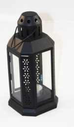 10 Pack of Black Metal Miners Lantern  Wedding Home Party Room Balconey Deck Decoration 21cm Tealight Candle