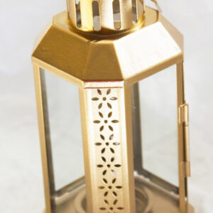 Gold Metal Miners Lantern  Xmas Wedding Home Party Room Balconey Deck Decoration 21cm Tealight Candle