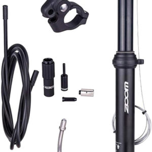 ZOOM SPD-801 Dropper Seatpost Adjustable Height via Thumb Remote Lever - External Cable 30.9 Diameter 100mm Travel