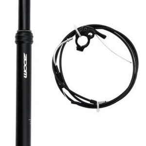 ZOOM MTB Adjustable seatpost Internal Cable 30.9 Diameter 125mm Travel Adjustable Height via Thumb Remote Lever -