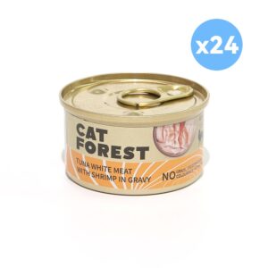 Premium Tuna White Meat With Shrimp In Gravy Cat Canned Food 85G X 24