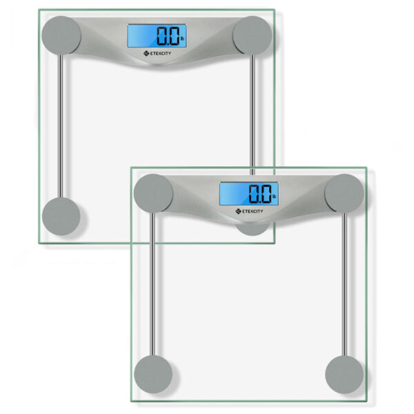 Etekcity Digital Body Weight Bathroom Scale - Silver - 2 Pack