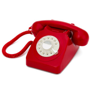 746 Rotary Telephone - Red