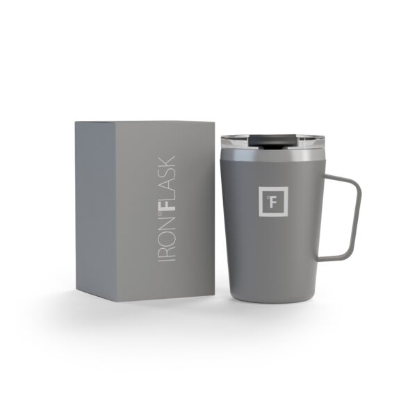 Iron Flask Grip Coffee Mug  Graphite  12oz/350ml