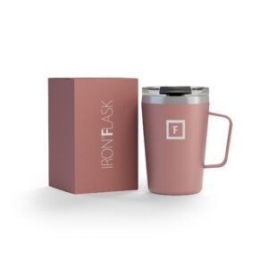 Iron Flask Grip Coffee Mug  Rose Gold  12oz/350ml