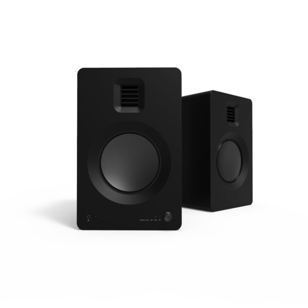 Kanto TUK 260W Powered Bookshelf Speakers with Headphone Out  USB Input  Dedicated Phono Pre-amp  Bluetooth - Pair  Matte Black