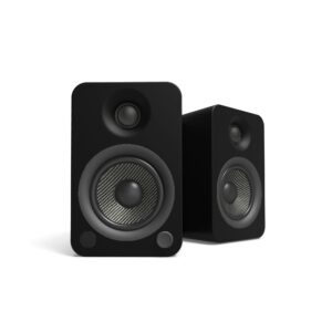 Kanto YU4 140W Powered Bookshelf Speakers with Bluetooth and Phono Preamp - Pair  Matte Black