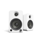 Kanto YU4 140W Powered Bookshelf Speakers with Bluetooth and Phono Preamp - Pair  Matte White