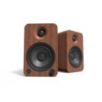 Kanto YU4 140W Powered Bookshelf Speakers with Bluetooth and Phono Preamp - Pair  Walnut