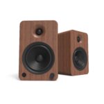 Kanto YU6 200W Powered Bookshelf Speakers with Bluetooth and Phono Preamp - Pair  Walnut