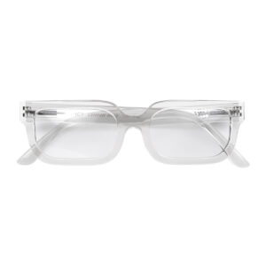 London Mole Icy Blue Blocker Glasses Transparent