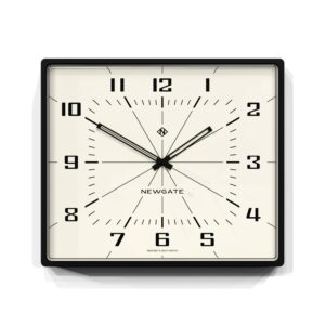 Newgate Box Office Wall Clock Silicone Cave Black