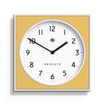 Newgate Burger & Chips Wall Clock Cheeky Yellow