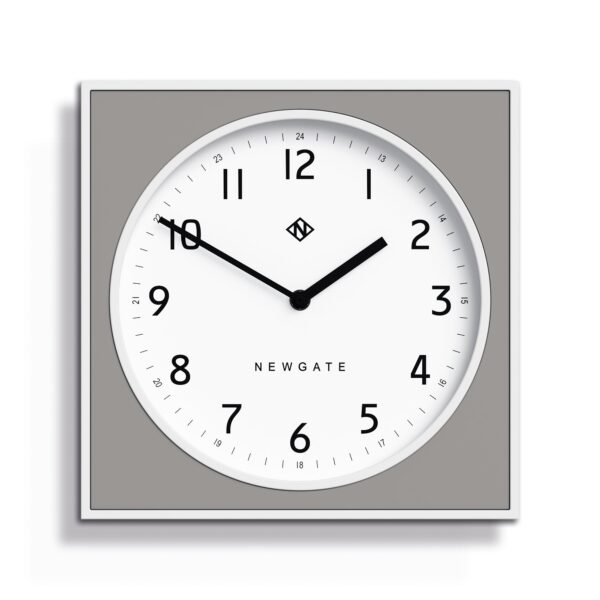 Newgate Burger & Chips Wall Clock Posh Grey