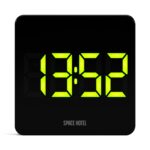 Newgate Space Hotel Orbatron Alarm Clock Black Case - Black Lens - Green Led