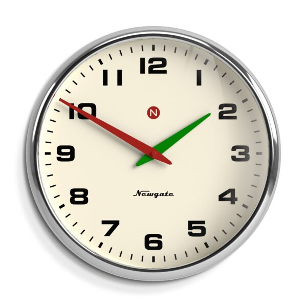 Newgate Superstore Wall Clock  Dial Chrome