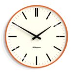 Newgate Radio City Wall Clock - Matte Pumpkin Orange