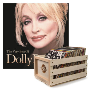 Record Storage Crate Dolly Parton The Very Best Of Dolly Parton Vinyl Album Bundle