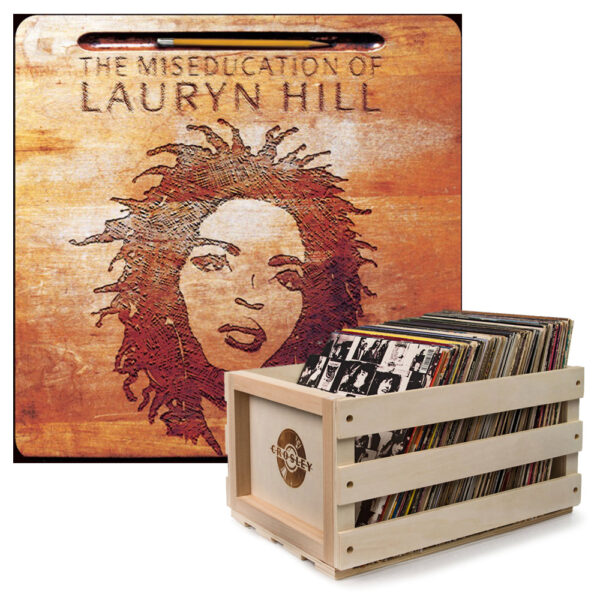 Record Storage Crate Lauryn Hill The Miseducation Of Lauryn Hill Vinyl Album Bundle