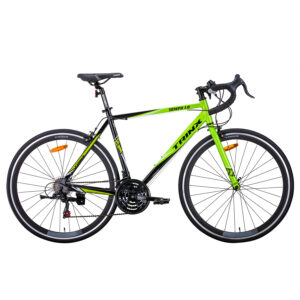 Trinx 700C Road Bike TEMPO1.0 Shimano 21 Speed Racing Bicycle 56cm Black/Green