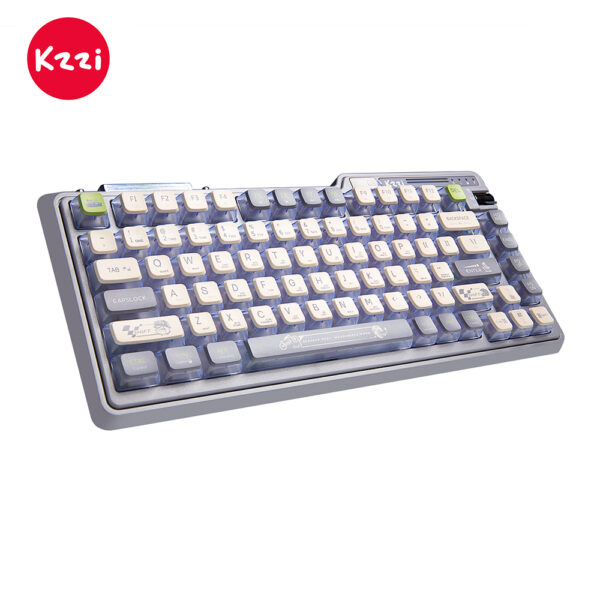 KZZI K75 PRO RGB 75% Wireless Gasket Mechanical Night Grey Keyboard  Triple Mode  Eternity Tactile Switch