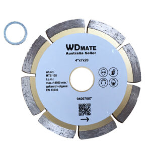 2x Dry Diamond Cutting Disc Wheel 105mm 4" Circular Saw Blade Segment 20/16mm