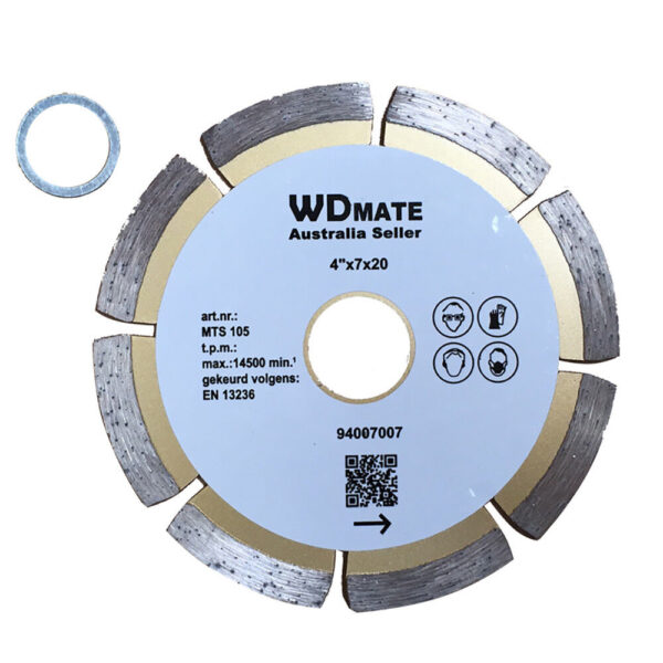 3x 105mm Dry Diamond Cutting Disc 4" Wheel Saw Blade 2.0*7mm Segment 20/16 Tile