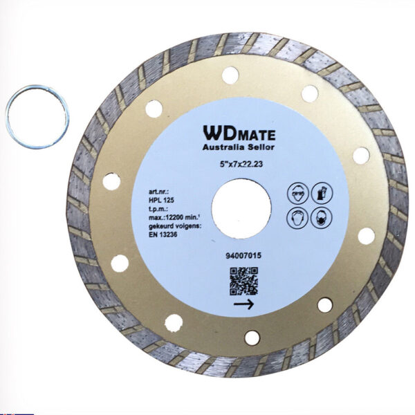 125mm Diamond Cutting Disc 5" Dry Wet Turbo Circular Saw Blade 22.23 /20mm Tile